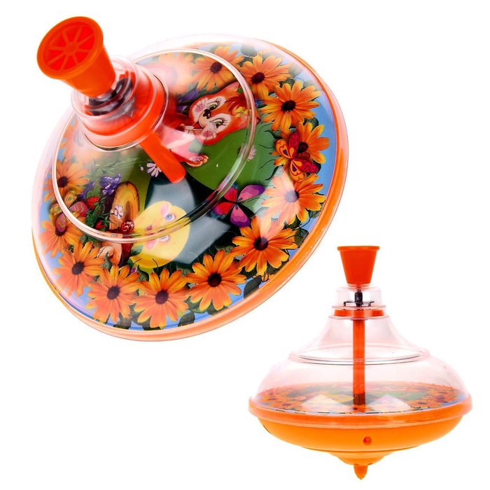 Юла прозрачная «Колобок», МИКС - Фото 1