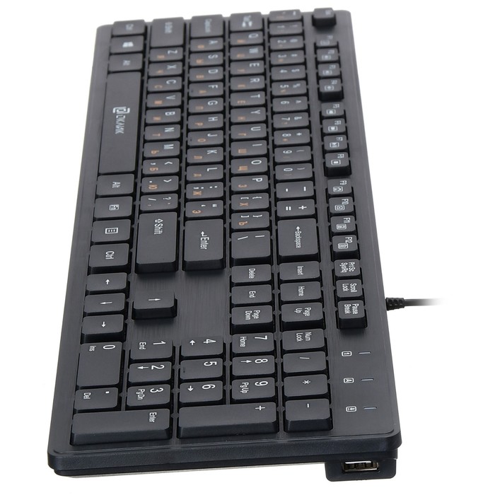 Клавиатура Оклик 520M2U черный/черный USB slim Multimedia - фото 51497846