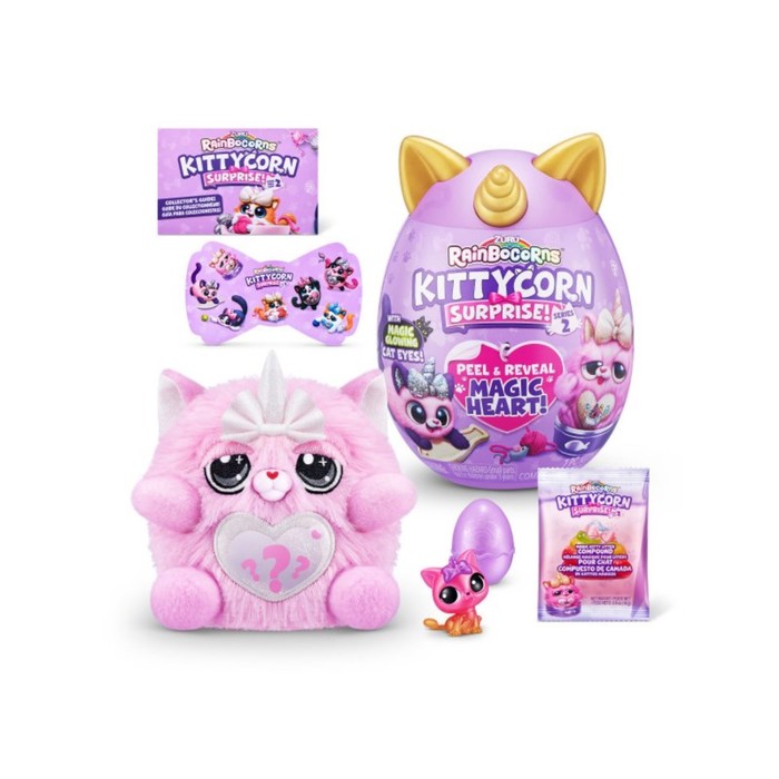 Набор игрушек — сюрпризов в яйце Zuru Rainbocorns Kittycorn Surprise S2 - фото 1909430406