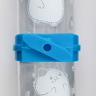 Поилка для грызунов "Хомячки" 125 мл, 12,5 Х 4,5 см, голубая - фото 63085374