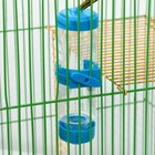 Поилка для грызунов "Хомячки" 125 мл, 12,5 Х 4,5 см, голубая - фото 63085375