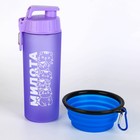 Набор поилка и миска силиконовая "Милота" 10047333