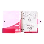 Тетрадь на кольцах А5 120 листов в клетку LOREX «NEON. PINK», со сменным блоком, пластиковая обложка, с наклейками - Фото 4