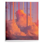 Тетрадь 48 листов в клетку LOREX "HANGING CLOUDS", обложка мелованный картон, soft-touch, запечатка форзаца, блок офсет, МИКС - фото 23390458