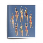 Тетрадь 48 листов в клетку LOREX "POOL VOYAGE", обложка мелованный картон, soft-touch, запечатка форзаца, блок офсет, МИКС - фото 23390474