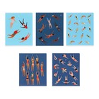 Тетрадь 48 листов в клетку LOREX "POOL VOYAGE", обложка мелованный картон, soft-touch, запечатка форзаца, блок офсет, МИКС - фото 23451675