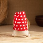 Оберег домовёнок "Всех благ", в колпаке, 9 см, лён, микс - фото 23500123