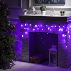 УЦЕНКА Гирлянда «Бахрома», 3×0.5 м, IP20, 80 LED, 220 В, 8 режимов, тёмная нить, свечение фиолетовое 10251442 - фото 3665680