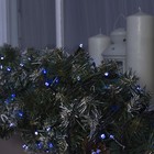 Гирлянда «Нить» 20 м, IP44, тёмная нить, 200 LED, свечение бело-синее, мигание, 220 В, УЦЕНКА - Фото 4