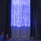 УЦЕНКА Умная гирлянда «Занавес», 2×2 м, IP20, 400 LED, USB, пульт ДУ, приложение, серебристая нить, свечение RGB - Фото 4