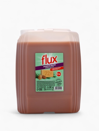 Мыло хозяйственное, жидкое, 72%, «Масло кедра», 5 л, FLUX