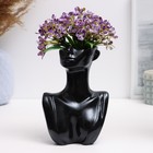 Ваза «Незнакомка», 6×10×14 см, гипс, чёрная - Фото 2