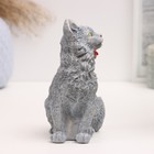 Ваза - карандашница "Кот с бантом" 15х12х10см, серый - Фото 4