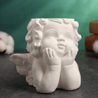 Фигурное кашпо "Мечтающий ангел" 11х11х8см - Фото 3