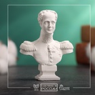 Бюст «Император Александр I», фигурка гипс, белый, 5×2×6.5 см - Фото 2