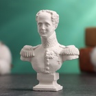 Бюст «Император Александр I», фигурка гипс, белый, 5×2×6.5 см - Фото 3
