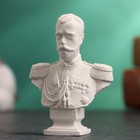 Бюст "Император Николай II" белый, 4,5х2,5х6,5см - Фото 2