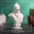 Бюст «Царь Иван Грозный», фигурка гипс, белый, 4×2.5×6.5 см - Фото 1