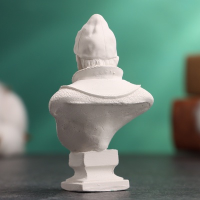 Бюст «Царь Иван Грозный», фигурка гипс, белый, 4×2.5×6.5 см
