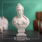 Бюст «Екатерина I Императрица», фигурка гипс, белый - Фото 1