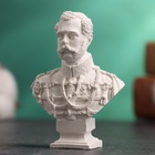 Бюст «Александр II Император», фигурка гипс, белый, 4.5×2×6 см - Фото 3