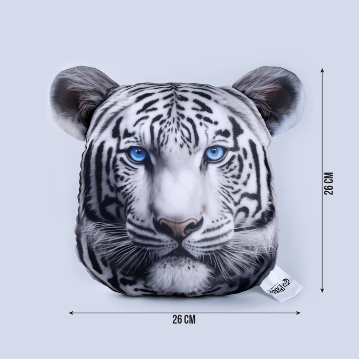 Антистресс подушка «Тигр», серый - фото 1907965994
