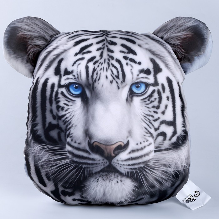 Антистресс подушка «Тигр», серый - фото 1907965995