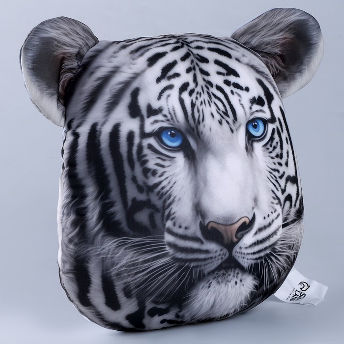 Антистресс подушка «Тигр», серый - фото 1907965996