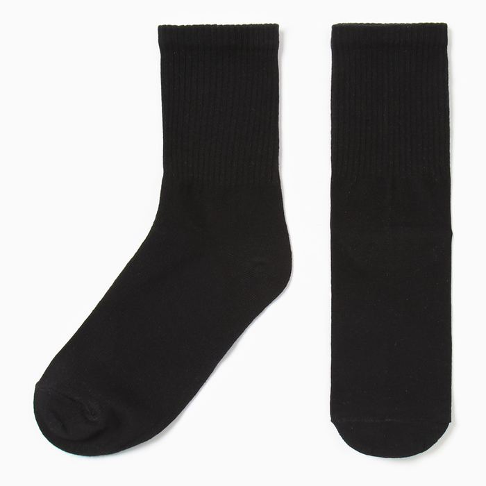 Носки женские, цвет черный, размер 35-38 - Фото 1