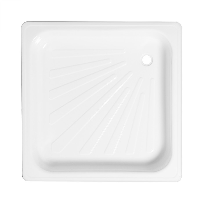 УЦЕНКА Поддон душевой стальной Ligeya, эмалированный, 700×700×150 мм, без сифона - Фото 1