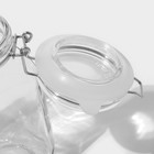 Банка стеклянная для сыпучих продуктов «Прозрачная», 900 мл - Фото 4