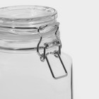 Банка стеклянная для сыпучих продуктов «Прозрачная», 1.5 л - Фото 5