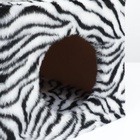 Домик для кошек с когтеточкой, квадратный, 3х-этажный, 35×45×75 см, ковролин, зебра - Фото 5