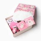 Подарочный набор KAFTAN "Для тебя", носки размер 36-39 (23-25 см), бомбочка для ванн, маска для сна - фото 11770625