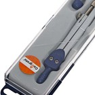 УЦЕНКА Циркуль металлический с запасными грифелями, в пластиковом пенале 10253627