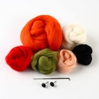 Валяние из шерсти на новый год. Игрушка своими руками «Корги в шапочке», новогодний набор для творчества - Фото 3