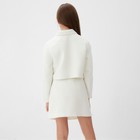 Комплект для девочки (жакет и юбка) MINAKU: PartyDress, цвет белый, рост 122 см - Фото 4