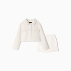 Комплект для девочки (жакет и юбка) MINAKU: PartyDress, цвет белый, рост 122 см - Фото 6