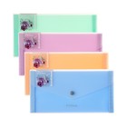 Папка-конверт на кнопке ErichKrause "Matt Pastel Bloom", 4 цвета, в пакете, МИКС - фото 11770672