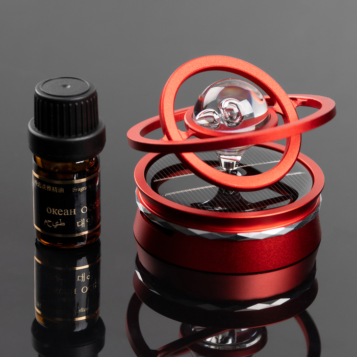 Аксессуар на панель, гравитационные кольца, вращается от солнца, галактика, красный - Фото 1