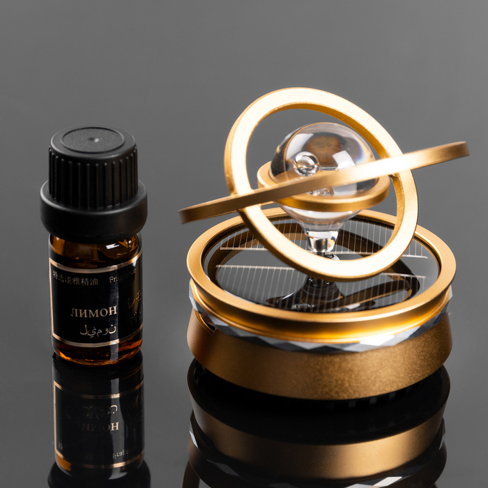 Ароматизатор на панель «Гравитационные кольца» золото - Фото 1