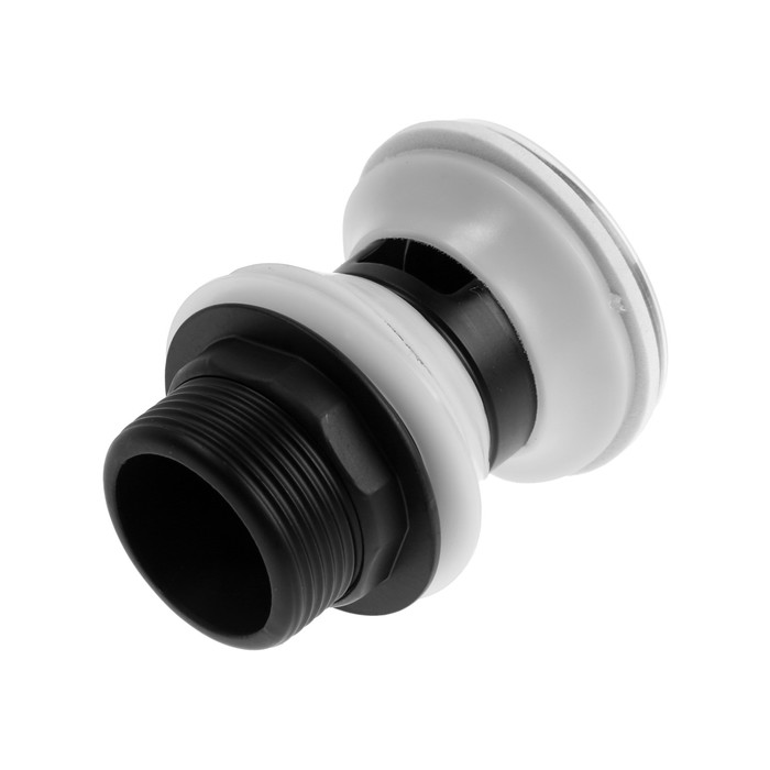 Донный клапан ZEIN, 1 1/4", маленькая кнопка, с переливом, для раковины, черный