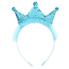 Карнавальный набор "Снежная принцесса", 2 предмета: ободок, жезл, цвет голубой - Фото 3