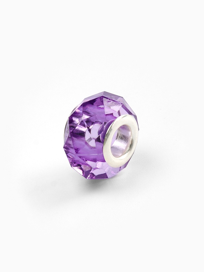 Шарм бусина «Хрусталик», для творчества, фиолетовый
