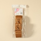 Ручка для сумки, стропа, с карабинами, 139 ± 3 × 3,8 см, цвет светло-коричневый - Фото 7