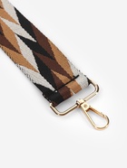 Ручка для сумки «Орнамент косичка», стропа, с карабинами, 139±3×3.8 см, бежевая, белая, чёрная - Фото 2