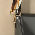 Ручка для сумки «Орнамент косичка», стропа, с карабинами, 139 ± 3 × 3,8 см, цвет бежевый/белый/чёрный - фото 8514934