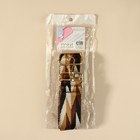 Ручка для сумки «Орнамент косичка», стропа, с карабинами, 139 ± 3 × 3,8 см, цвет бежевый/белый/чёрный - Фото 7