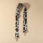 Ручка для сумки «Орнамент леопард», стропа, с карабинами, 139 ± 3 × 3,8 см, цвет молочный - Фото 2