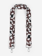 Ручка для сумки «Леопард», стропа, с карабинами, 139±3×3.8 см, молочная, коричневая - Фото 3